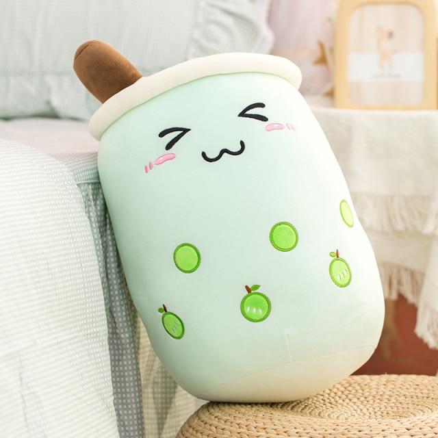 Image of Boba Apple Blush of the BobaPalz - Boba and Bubble Tea Plushie