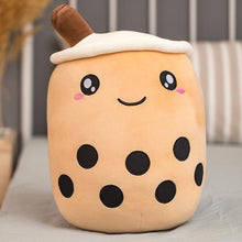 Load image into Gallery viewer, Image of Boba Brown of the BobaPalz - Boba and Bubble Tea Plushie
