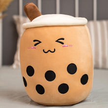 Load image into Gallery viewer, Image of Boba Brown (Blushing) of the BobaPalz - Boba and Bubble Tea Plushie
