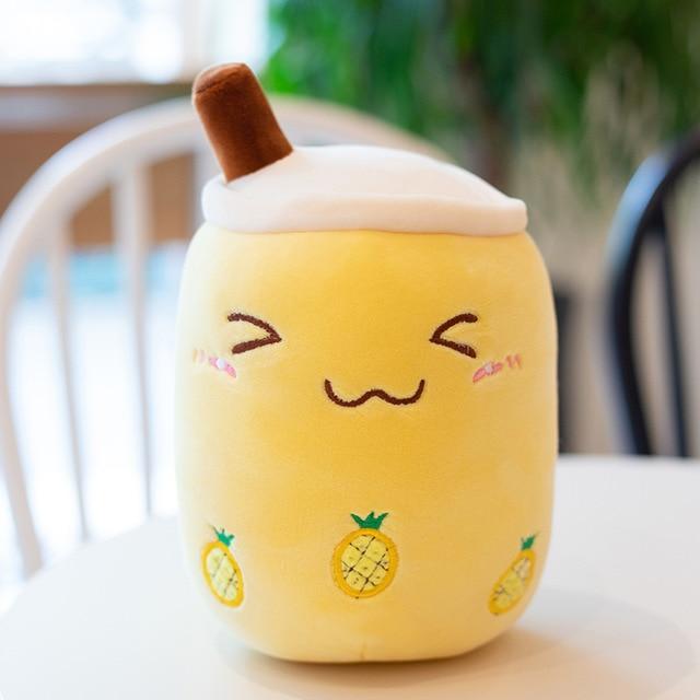 Image of Boba Pineapple Blush of the BobaPalz - Boba and Bubble Tea Plushie