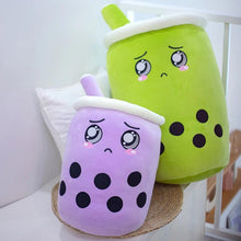 Load image into Gallery viewer, Image of Boba Taro and Boba Matcha of the BobaPalz - Boba and Bubble Tea Plushie
