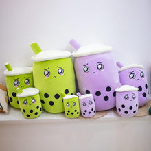 Load image into Gallery viewer, Image of Boba Taro and Boba Matcha (Assorted) of the BobaPalz - Boba and Bubble Tea Plushie
