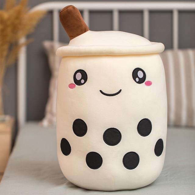 Image of Boba White of the BobaPalz - Boba and Bubble Tea Plushie